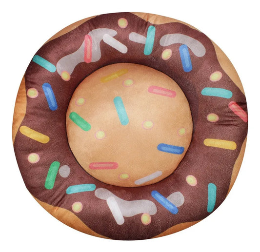 Cama Redonda Donuts para Cães e Gatos - Muito Conforto e Muito Estilo para o seu Pet!
