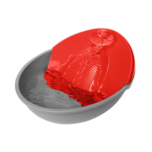 Bebedouro Fonte Para Gatos e Cães Petit Gold Vermelha - Água Fresca em Movimento