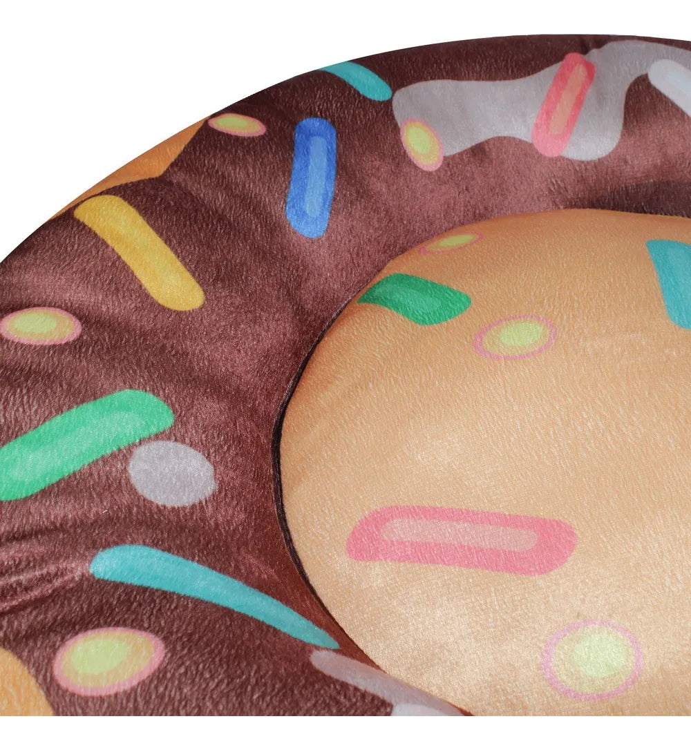 Cama Redonda Donuts para Cães e Gatos - Muito Conforto e Muito Estilo para o seu Pet!
