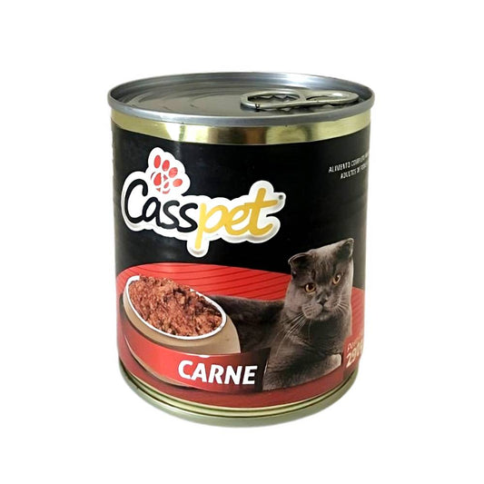 Alimento Premium Casspet Lata Cat Carne (290g) - Sabor Irresistível e Nutrição Completa para o Seu Gato!