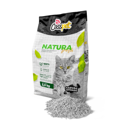 Granulado Higiênico Tofu Natura Fresh -  Pureza e Conforto Natural para Seu Gato (2,5 Kg)