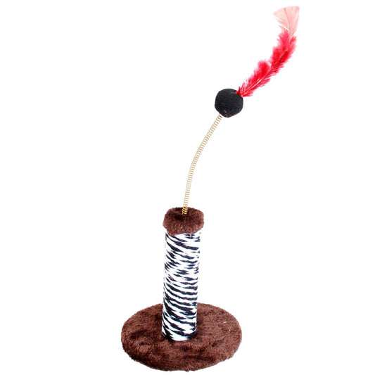 Arranhador Torre com Pompom Interativo - O Paraíso de Diversão e Arranhões para o Seu Gato!