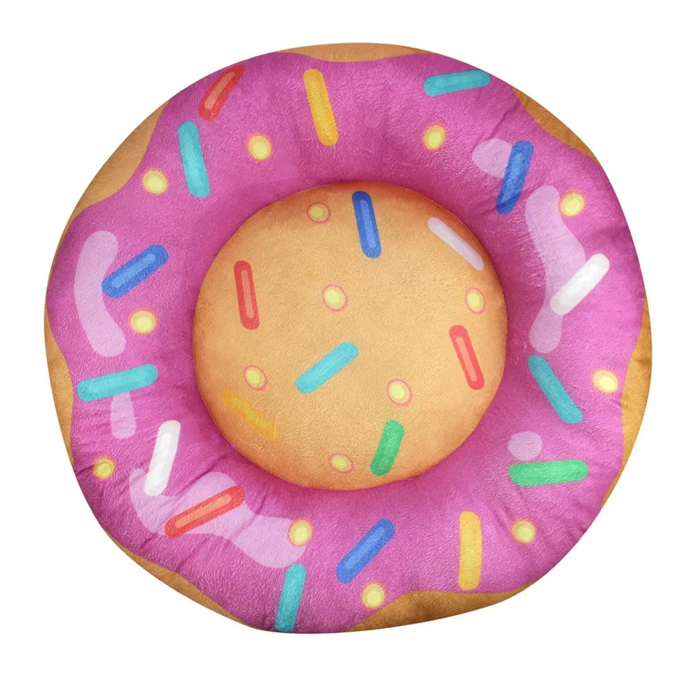 Cama Redonda Donuts para Cães e Gatos - Muito Conforto e Muito Estilo para o seu Pet!