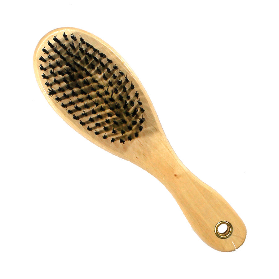 Escova Cabo Madeira Dupla com Cerdas Bolinha - Cuidado Completo e Delicado para a Pelagem do Seu Pet!