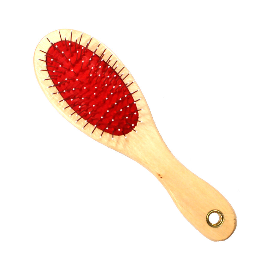 Escova Cabo Madeira Dupla com Cerdas Bolinha - Cuidado Completo e Delicado para a Pelagem do Seu Pet!