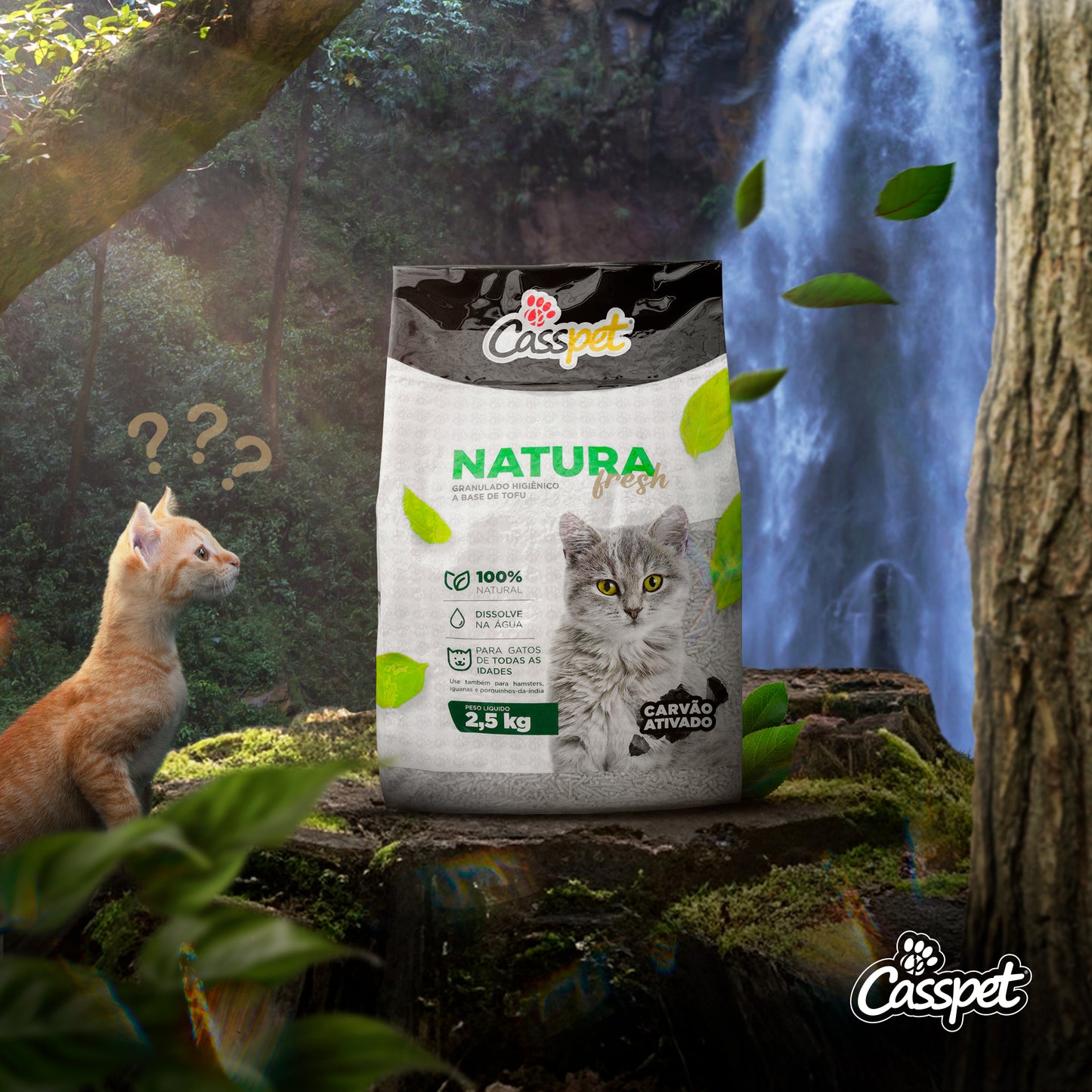 Granulado Higiênico Tofu Natura Fresh -  Pureza e Conforto Natural para Seu Gato (2,5 Kg)