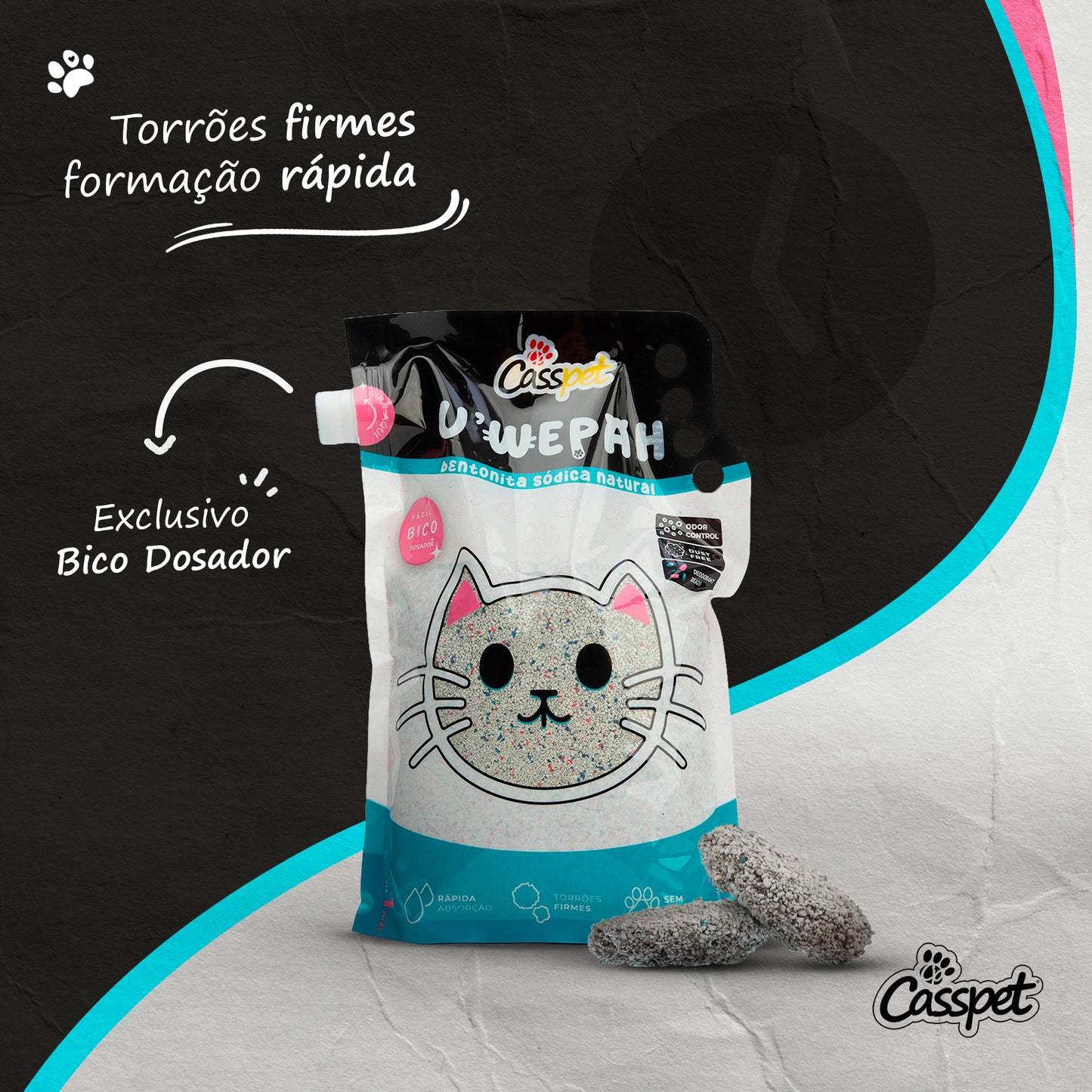 Granulado Higiênico U'wepah Casspet (3 kg)